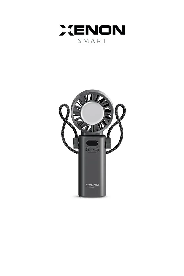 Peltier Buz Soğutmalı El Vantilatörü | 100 Kademe, 3600mAh, 8300 RPM, USB-C, Askılı (Gri-X6111) Peltier Buz Soğutmalı El Vantilatörü | 100 Kademe, 3600mAh, 8300 RPM, USB-C, Askılı (Gri-X6111)